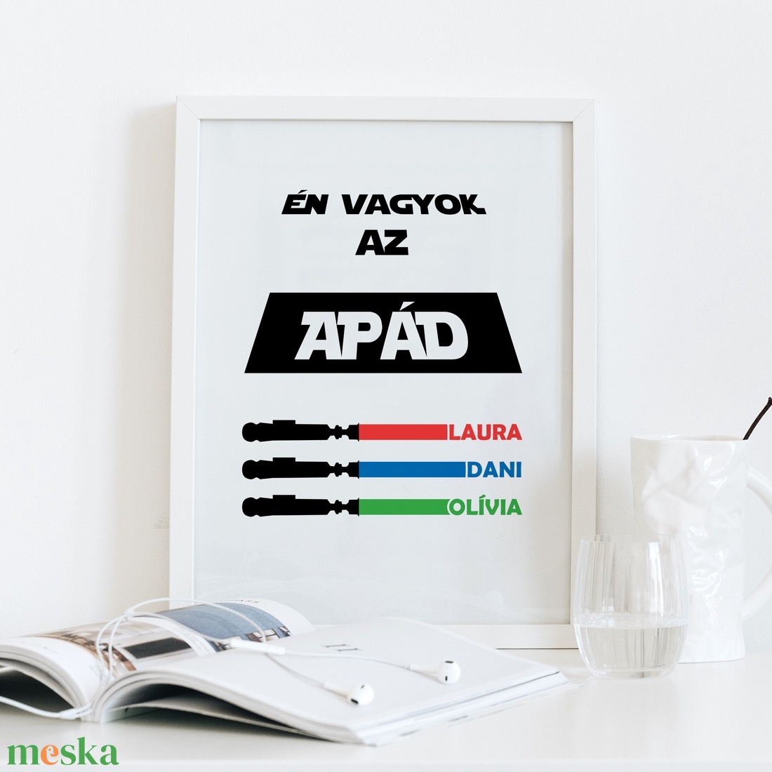 Én vagyok az apád Star Wars grafika A/4-es méretben (fotópapírra nyomtatva vagy keretezve) vicces szöveggel - művészet - grafika & illusztráció - digitális - Meska.hu