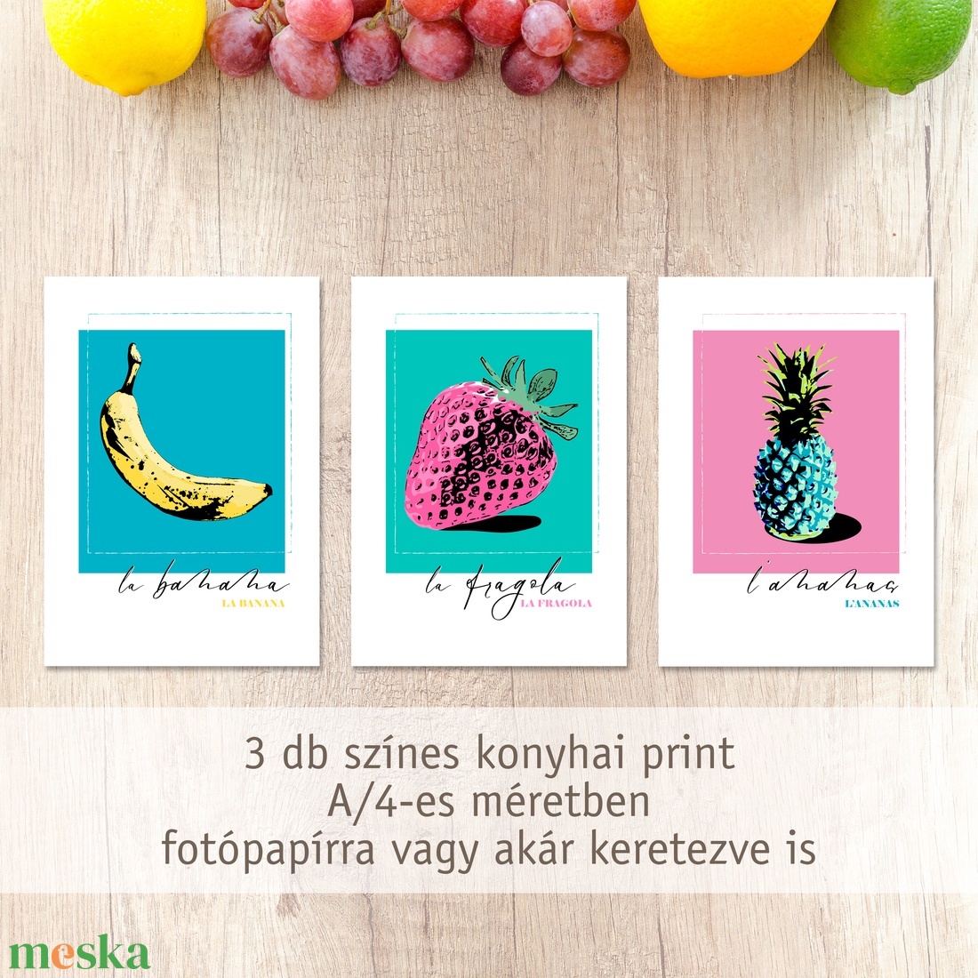 3db vidám olasz gyümölcsös dekorációs print fotópapíron vagy keretezve (A/4) színes pop-art konyhai dekor - otthon & életmód - konyhafelszerelés, tálalás - konyhai dekoráció - konyhai dísz - Meska.hu 3db vidám olasz gyümölcsös dekorációs print fotópapíron vagy keretezve (A/4) színes pop-art konyhai dekor - otthon & életmód - konyhafelszerelés, tálalás - konyhai dekoráció - konyhai dísz - Meska.hu