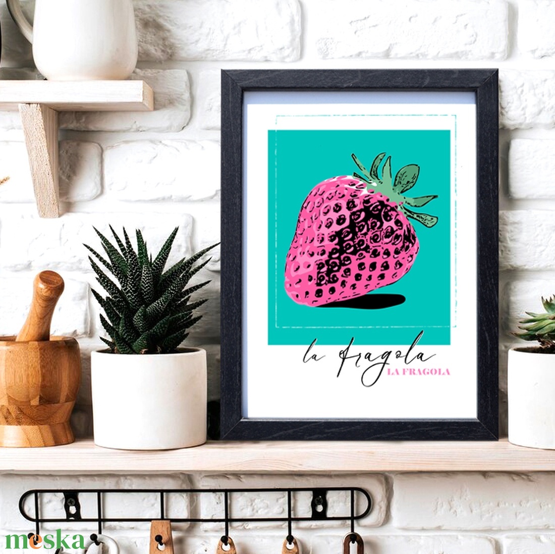 Vidám olasz szamócás dekorációs print fotópapíron vagy keretezve (A/4) színes pop-art konyhai dekor - otthon & életmód - konyhafelszerelés, tálalás - konyhai dekoráció - konyhai dísz - Meska.hu Vidám olasz szamócás dekorációs print fotópapíron vagy keretezve (A/4) színes pop-art konyhai dekor - otthon & életmód - konyhafelszerelés, tálalás - konyhai dekoráció - konyhai dísz - Meska.hu