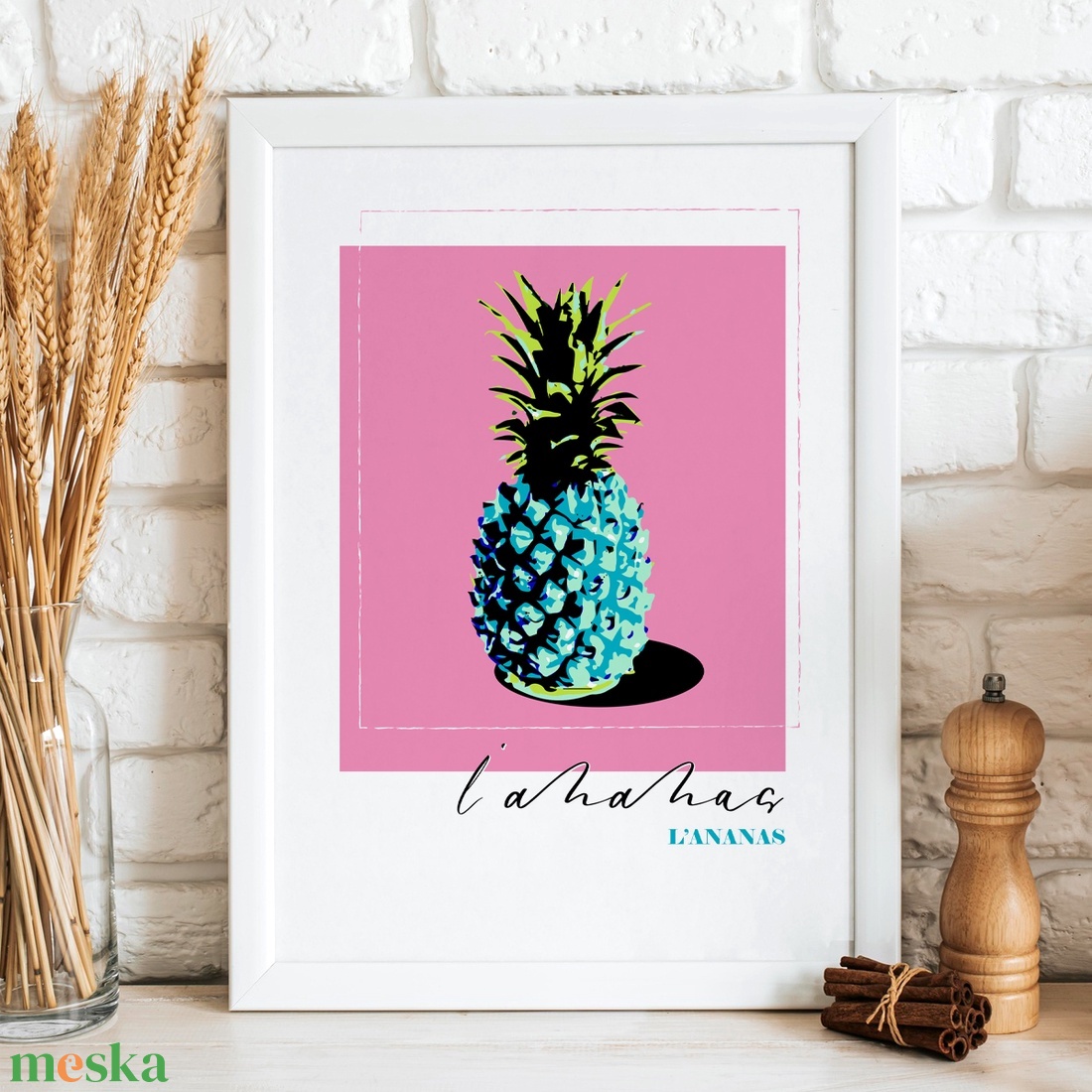 Vidám olasz ananászos dekorációs print fotópapíron vagy keretezve (A/4) színes pop-art konyhai dekor - otthon & életmód - konyhafelszerelés, tálalás - konyhai dekoráció - konyhai dísz - Meska.hu Vidám olasz ananászos dekorációs print fotópapíron vagy keretezve (A/4) színes pop-art konyhai dekor - otthon & életmód - konyhafelszerelés, tálalás - konyhai dekoráció - konyhai dísz - Meska.hu