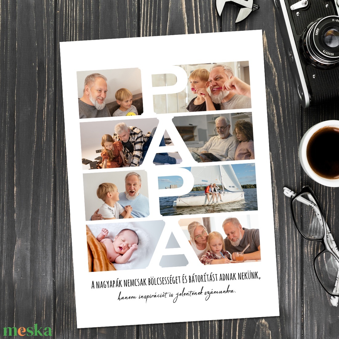 Fotókollázs papának! 8 db fényképpel, egyedi felirattal - színes vagy fekete-fehér grafika, print, papa, tata - művészet - grafika & illusztráció - digitális - Meska.hu Fotókollázs papának! 8 db fényképpel, egyedi felirattal - színes vagy fekete-fehér grafika, print, papa, tata - művészet - grafika & illusztráció - digitális - Meska.hu