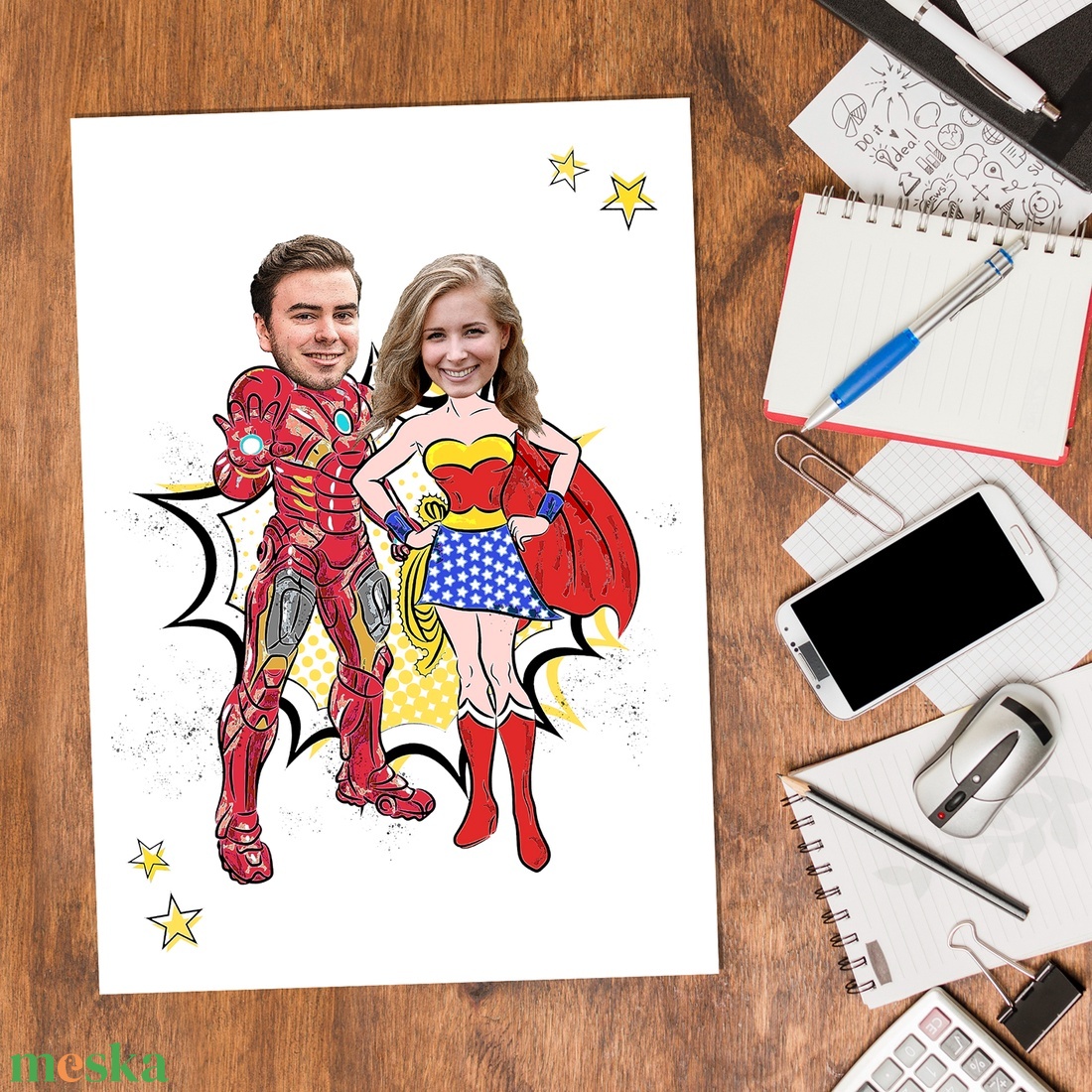 Szuperpáros! Szuperhősös grafika kedvesednek digitálisan, fotópapíron vagy keretezve (A/4) szerkeszthető ajándék - művészet - grafika & illusztráció - digitális - Meska.hu Szuperpáros! Szuperhősös grafika kedvesednek digitálisan, fotópapíron vagy keretezve (A/4) szerkeszthető ajándék - művészet - grafika & illusztráció - digitális - Meska.hu