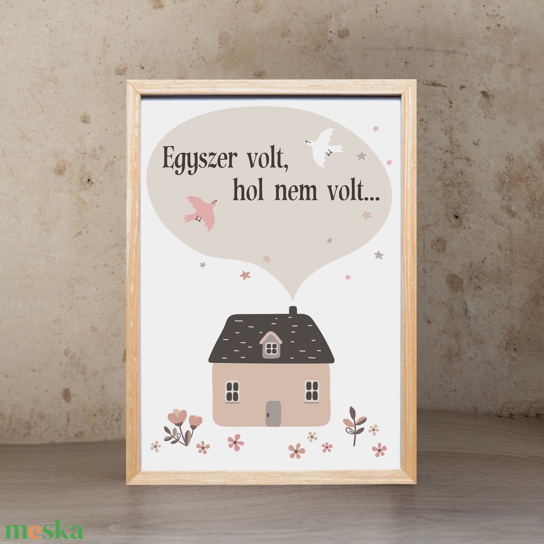 Egyszer volt, hol nem volt dekor print A/4-es méretben (fotópapírra nyomtatva vagy keretezve) ovisoknak, kisiskolásoknak - otthon & életmód - dekoráció - fali és függő dekoráció - falra akasztható dekor - Meska.hu