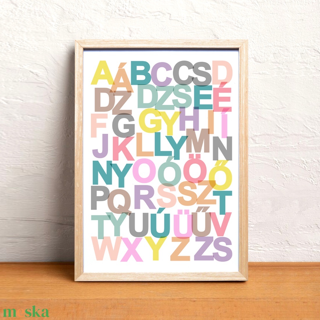 Magyar ábécé poszter A/4-es méretben (digitális vagy fotópapírra nyomtatva) - művészet - grafika & illusztráció - digitális - Meska.hu