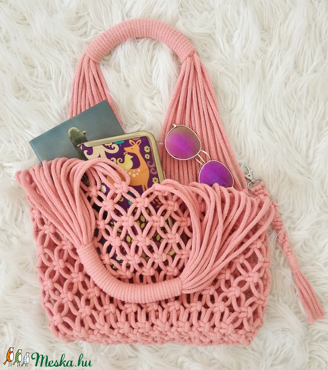 Makramé táska -  - Meska.hu