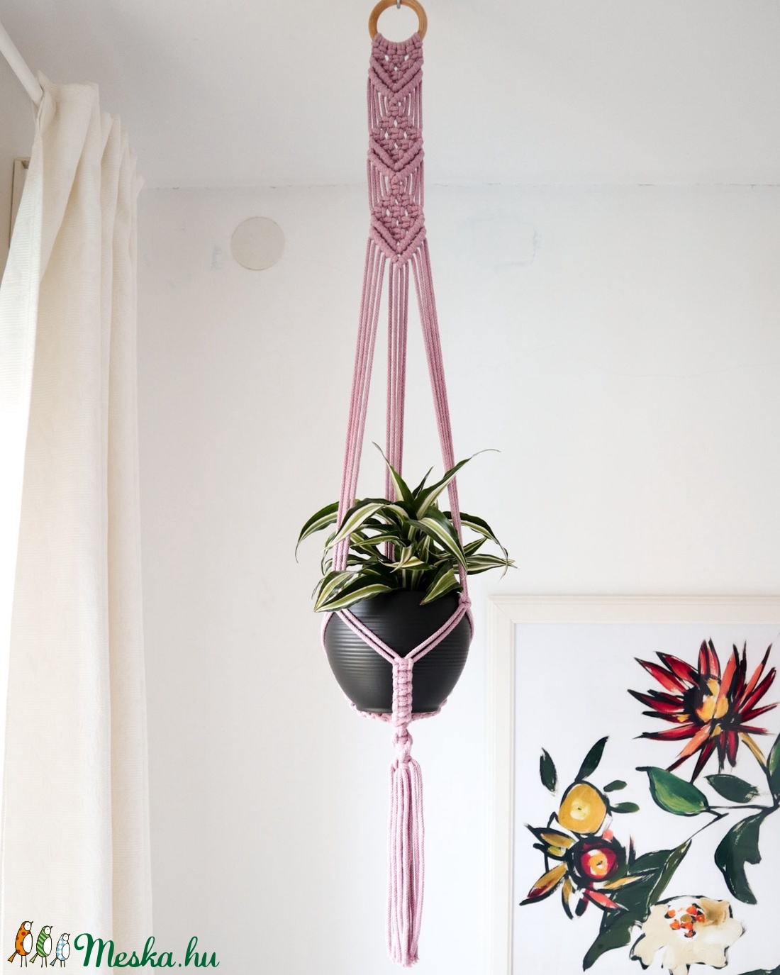 Lola makramé virágtartó - dusty pink - otthon & életmód - dekoráció - virágdísz és tartó - virágtartó - Meska.hu Lola makramé virágtartó - dusty pink - otthon & életmód - dekoráció - virágdísz és tartó - virágtartó - Meska.hu