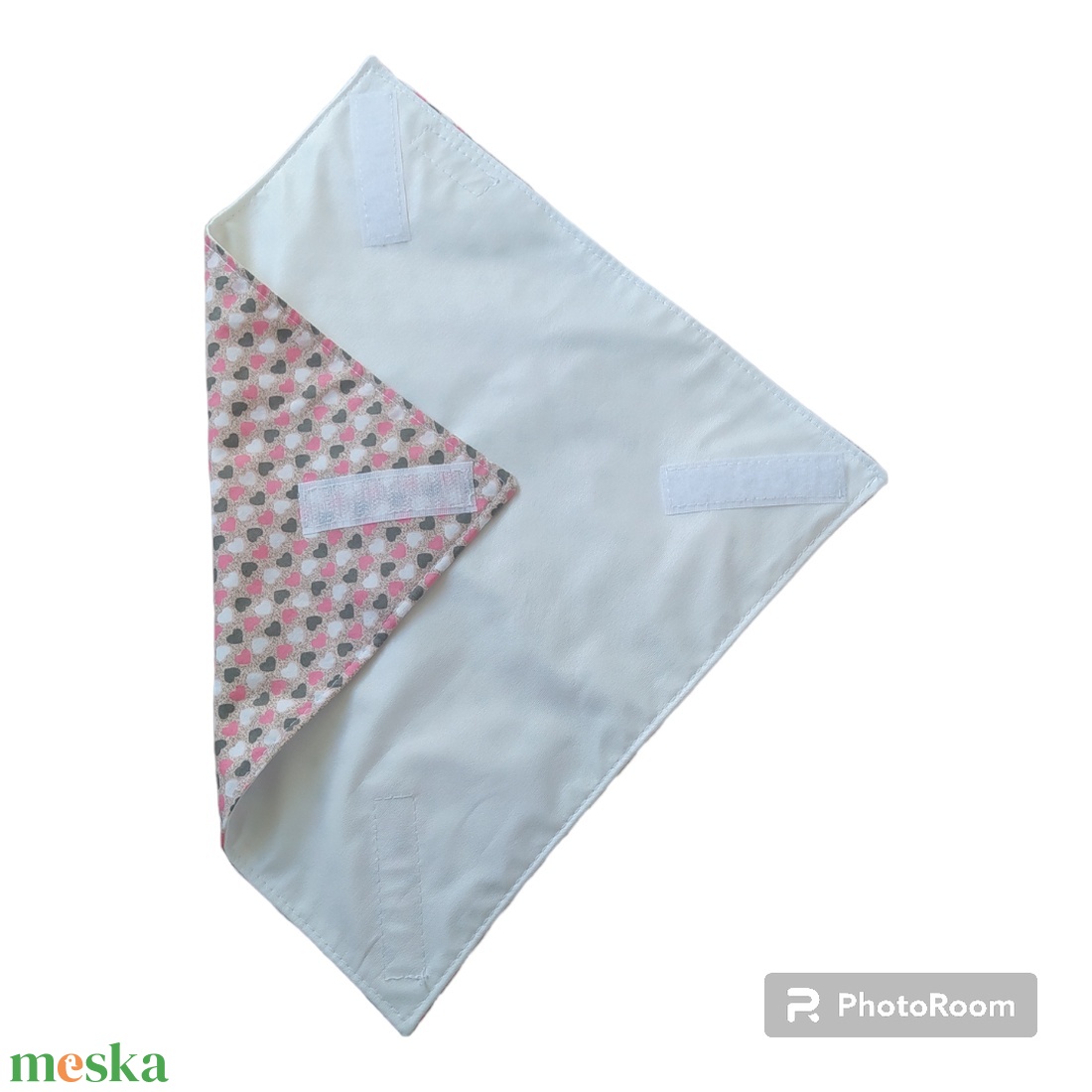 újraszalvéta-kis szivecskés - táska & tok - uzsonna- & ebéd tartó - szendvics csomagoló - Meska.hu