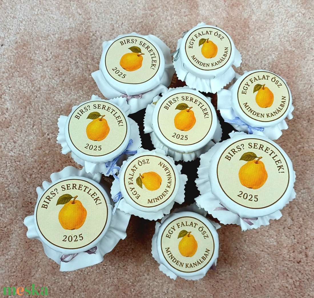 Felirat lekvárra, lekváros üveg kendő, egyediesíthető lekvárfedő - diy (csináld magad) - szolgáltatás - Meska.hu