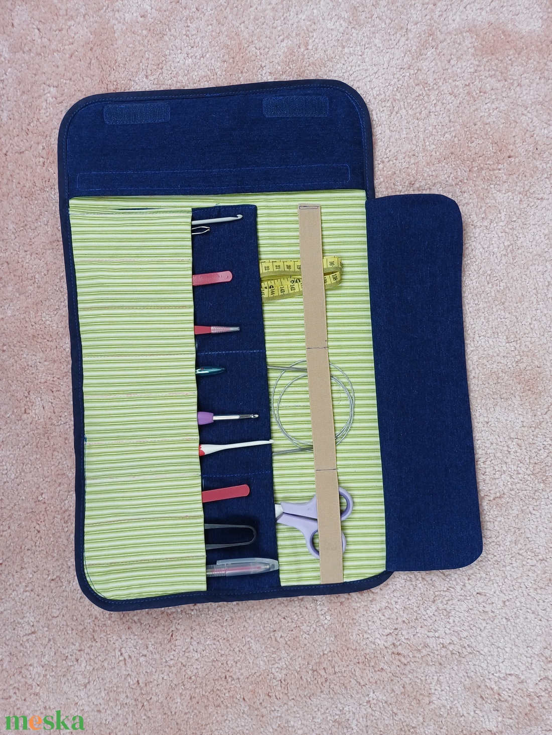 Horgolótű tartó,  kötőtűtartó  - otthon & életmód - lakástextil - varrókellék - Meska.hu