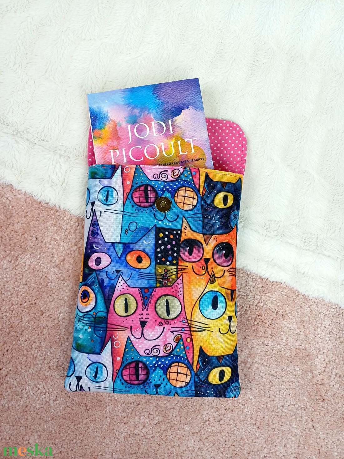 Könyvtok lehajtófedéllel, mágneskapoccsal - könyv & zene - könyvtok - Meska.hu