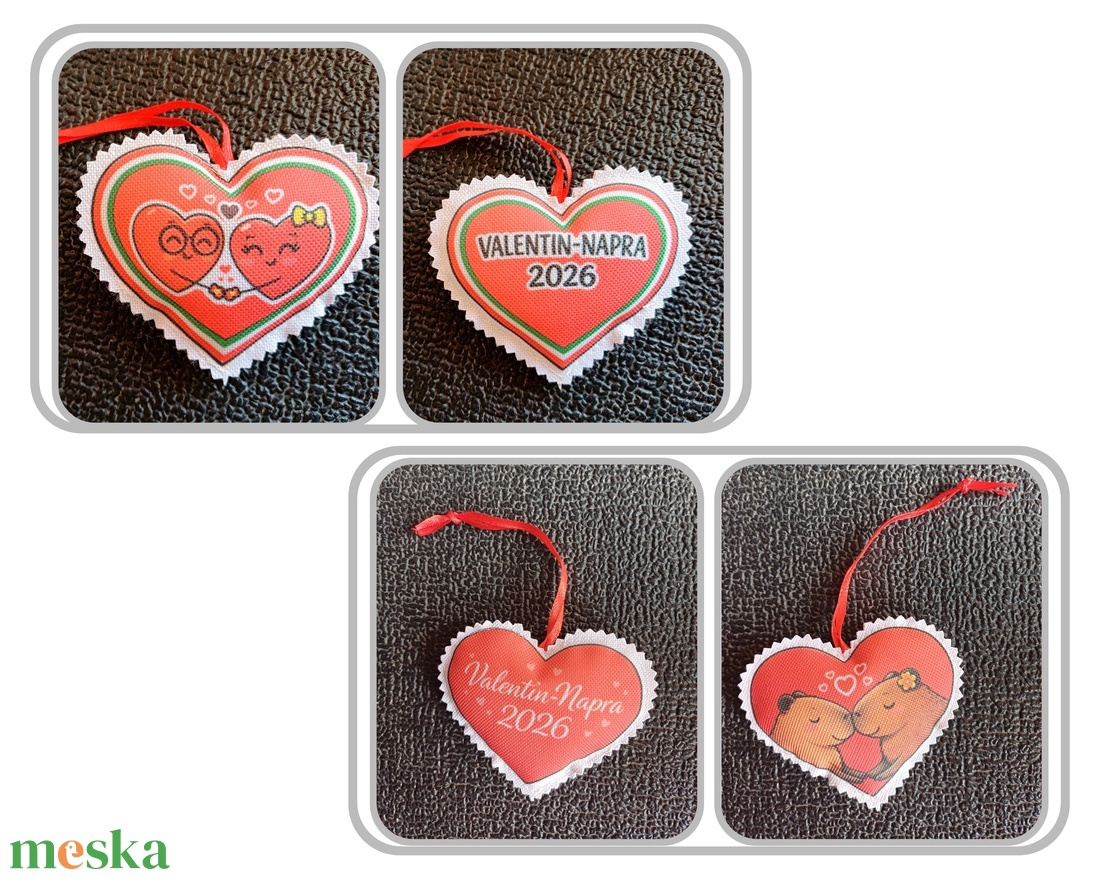 Valentin-napi illatos szívecskék  - táska & tok - kulcstartó & táskadísz - kulcstartó - Meska.hu