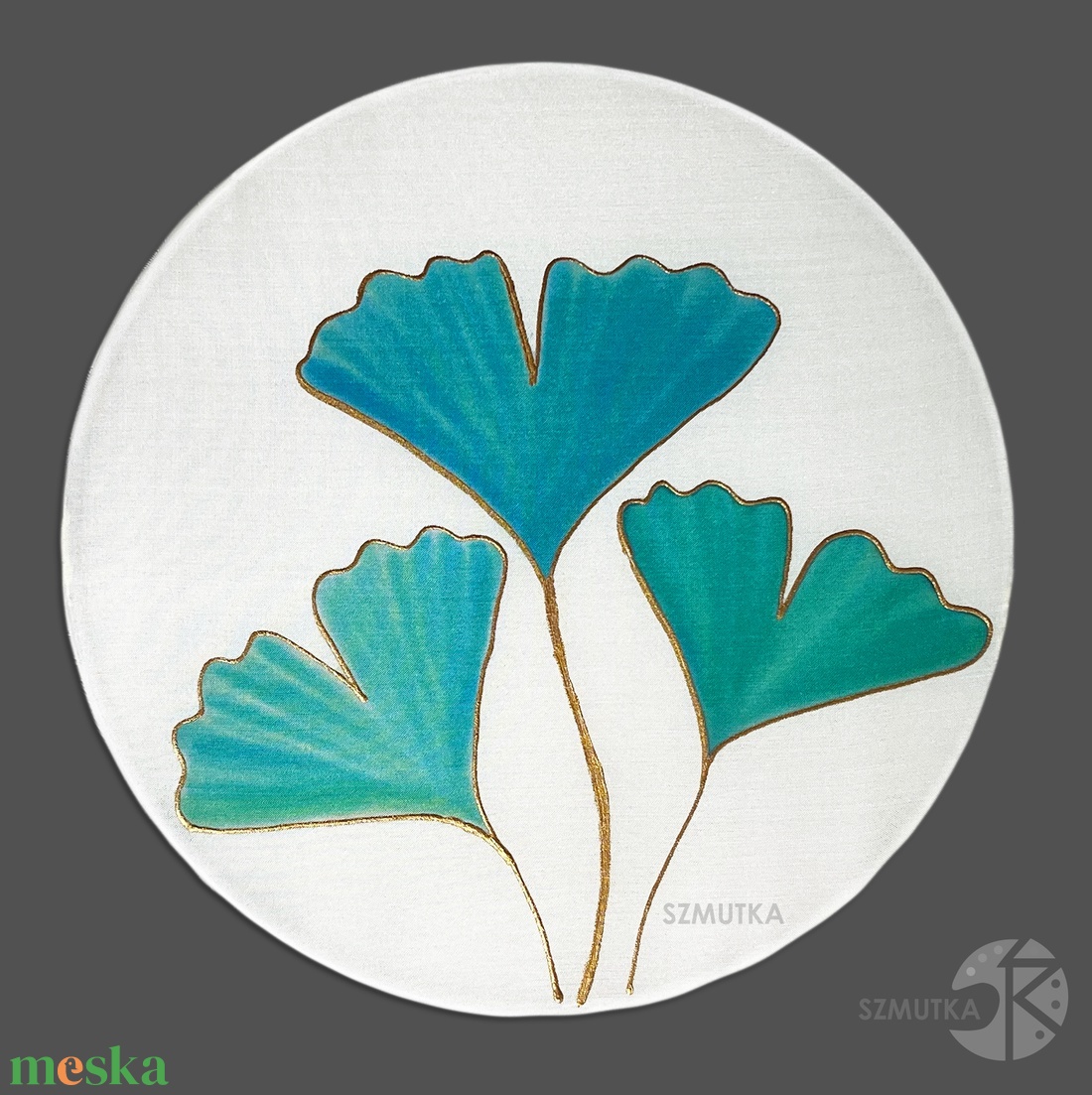Ginkgo türkiz színű - Eredeti Festmény, Falikép, Dekoráció, Irodai és Otthon Szépítés - művészet - festmény - festmény vegyes technika - Meska.hu Ginkgo türkiz színű - Eredeti Festmény, Falikép, Dekoráció, Irodai és Otthon Szépítés - művészet - festmény - festmény vegyes technika - Meska.hu