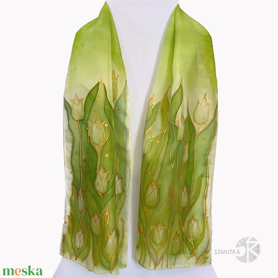 Tulipános sál - ruha & divat - sál, sapka, kendő - sál - Meska.hu
