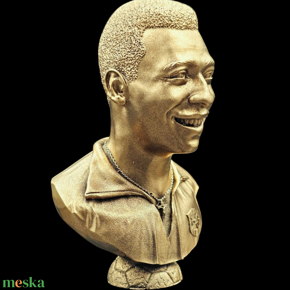 Pelé szobor - művészet - szobor - kerámia - Meska.hu