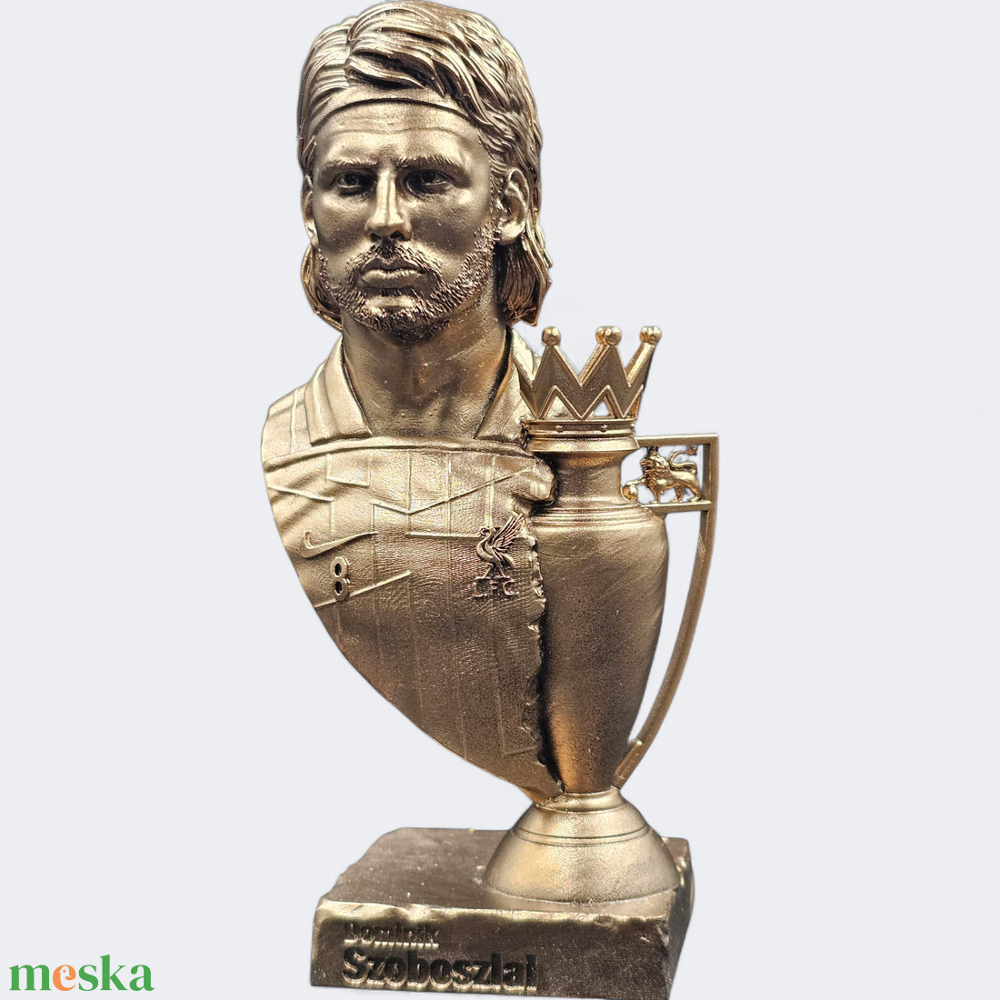 Szoboszlai Dominik Premier Liga kupagyőztes szobor - művészet - szobor - kerámia - Meska.hu
