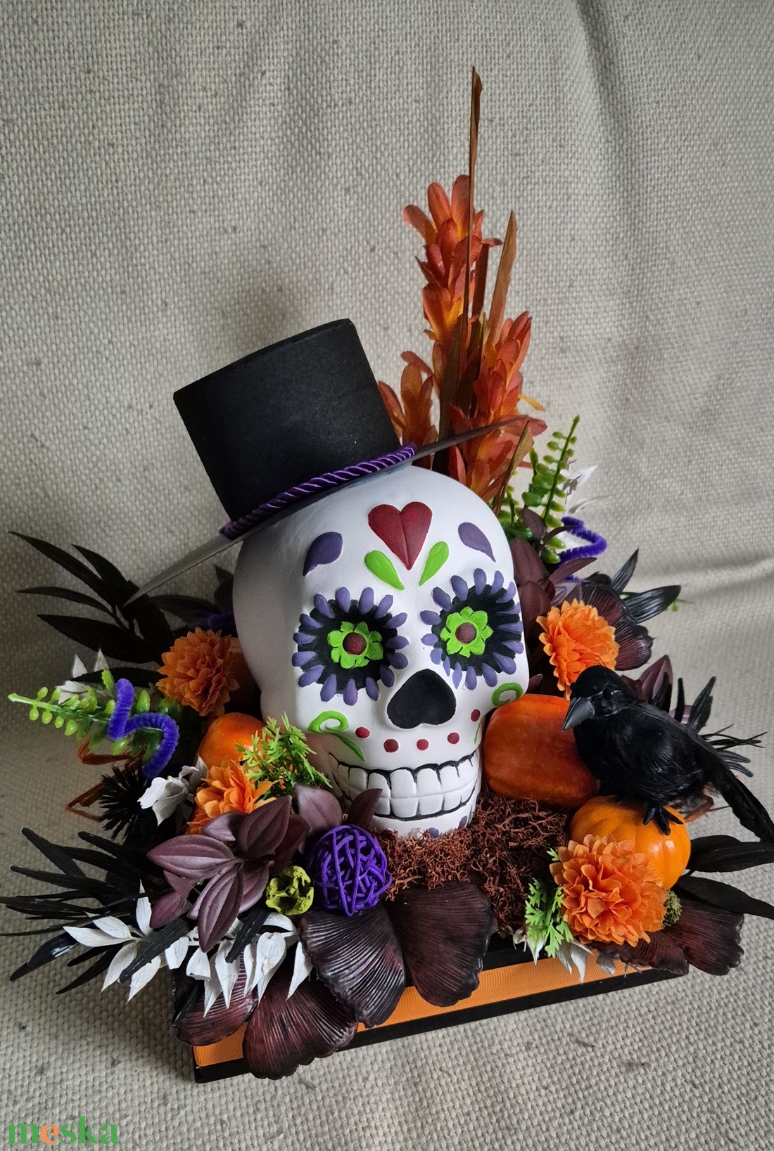 Halloweeni asztal dekoráció - otthon & életmód - dekoráció - asztal és polc dekoráció - asztaldísz - Meska.hu