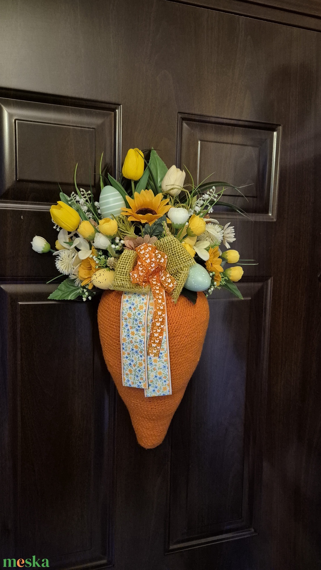 Húsvéti ajtódísz - otthon & életmód - dekoráció - ajtó- és ablak dekoráció - ajtódísz & kopogtató - Meska.hu