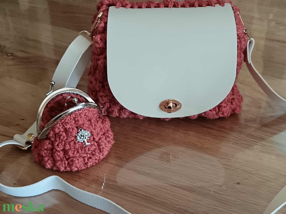 Táska pénztárcával - táska & tok - kézitáska & válltáska - alkalmi táska - Meska.hu