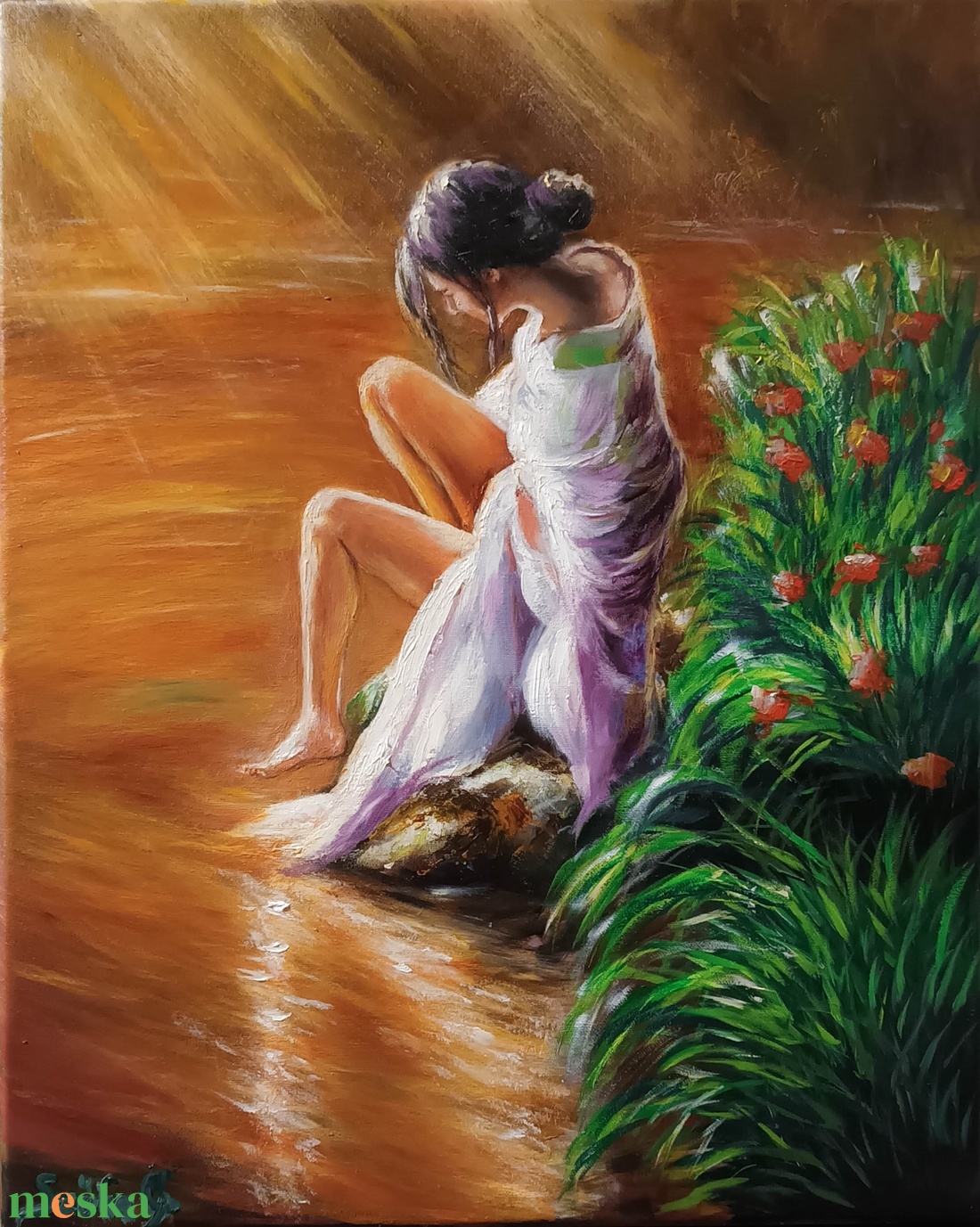 Reggel a tónál Szőke Gábor olajfestmény - művészet - festmény - olajfestmény - Meska.hu Reggel a tónál Szőke Gábor olajfestmény - művészet - festmény - olajfestmény - Meska.hu