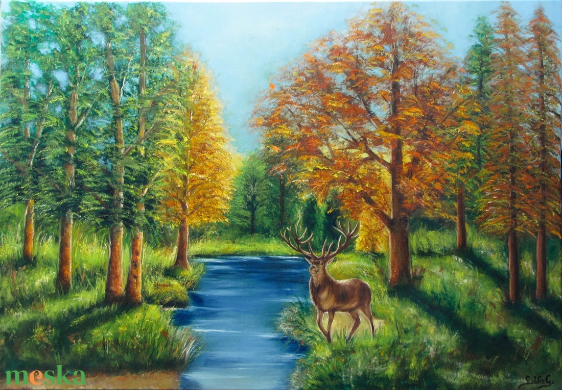 Szarvas Szőke Gábor olajfestmény - művészet - festmény - olajfestmény - Meska.hu