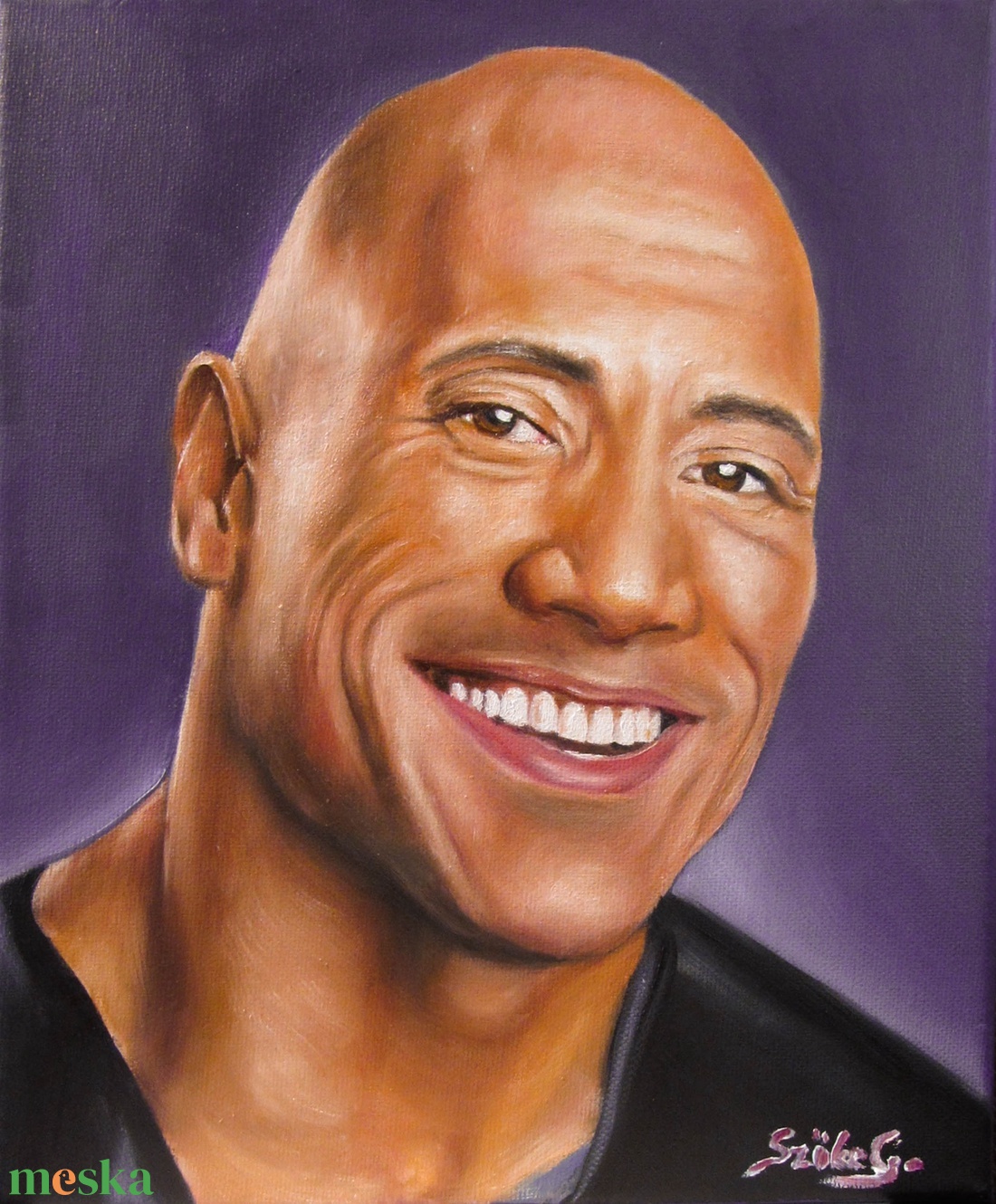 Dwayne Johnson Szőke Gábor olajfestmény - művészet - festmény - olajfestmény - Meska.hu Dwayne Johnson Szőke Gábor olajfestmény - művészet - festmény - olajfestmény - Meska.hu