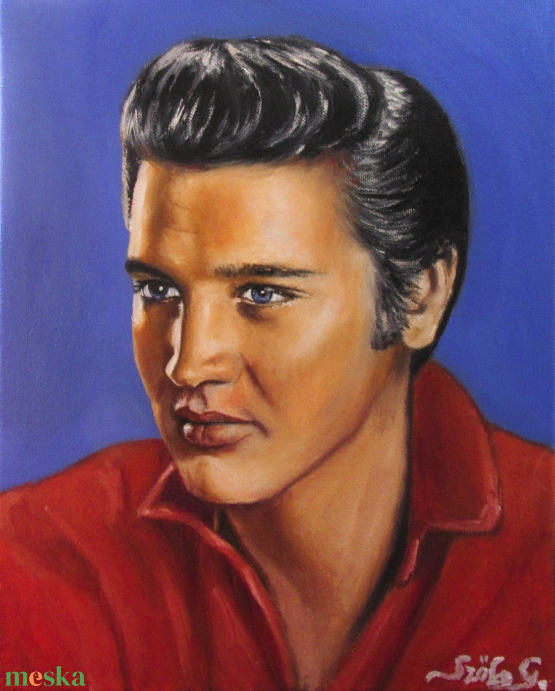 Elvis Presley Szőke Gábor olajfestmény - művészet - festmény - olajfestmény - Meska.hu Elvis Presley Szőke Gábor olajfestmény - művészet - festmény - olajfestmény - Meska.hu