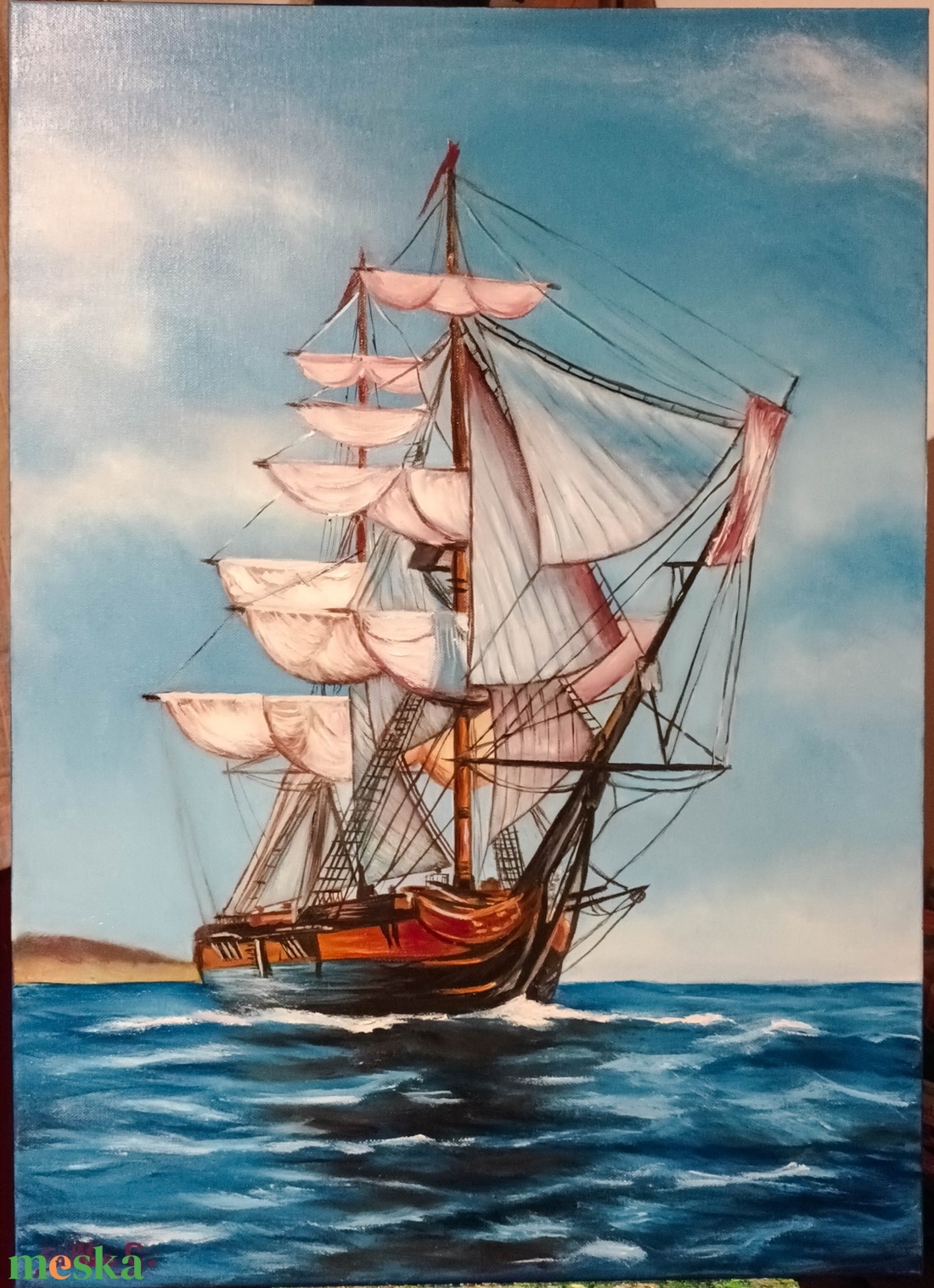 Vitorlás a tengeren Szőke Gábor olajfestmény - művészet - festmény - olajfestmény - Meska.hu Vitorlás a tengeren Szőke Gábor olajfestmény - művészet - festmény - olajfestmény - Meska.hu