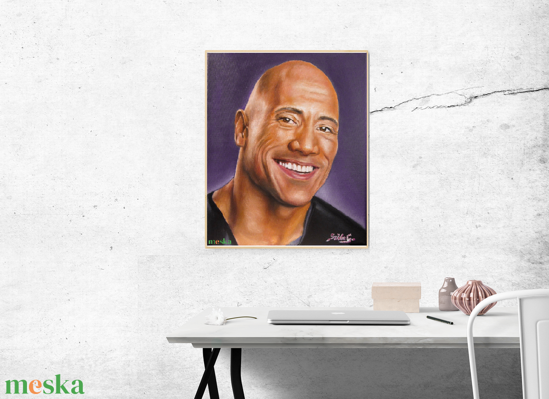 Dwayne Johnson Szőke Gábor olajfestmény - művészet - festmény - olajfestmény - Meska.hu Dwayne Johnson Szőke Gábor olajfestmény - művészet - festmény - olajfestmény - Meska.hu