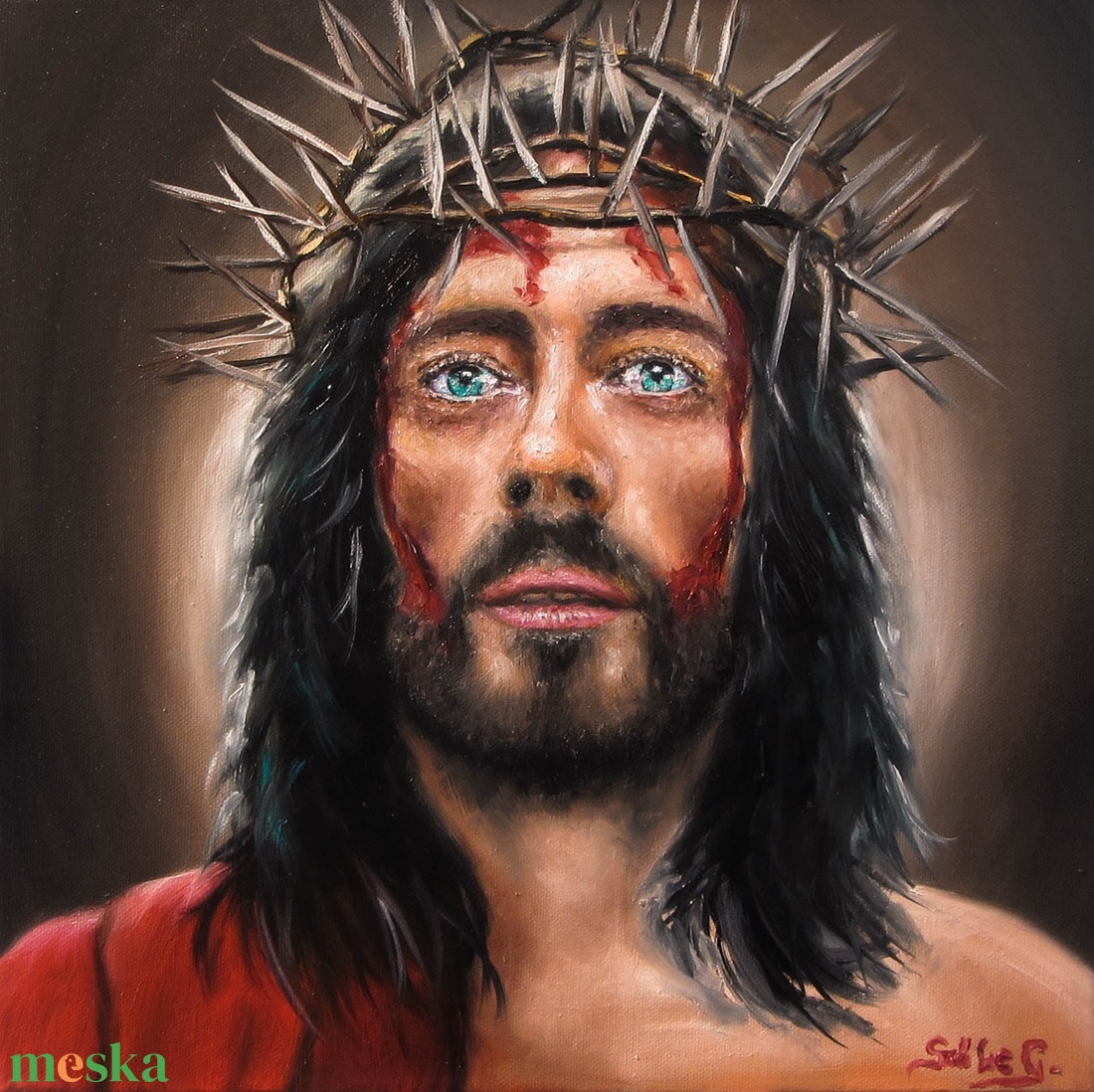 Názáreti Jézus Szőke Gábor olajfestmény - művészet - festmény - olajfestmény - Meska.hu Názáreti Jézus Szőke Gábor olajfestmény - művészet - festmény - olajfestmény - Meska.hu