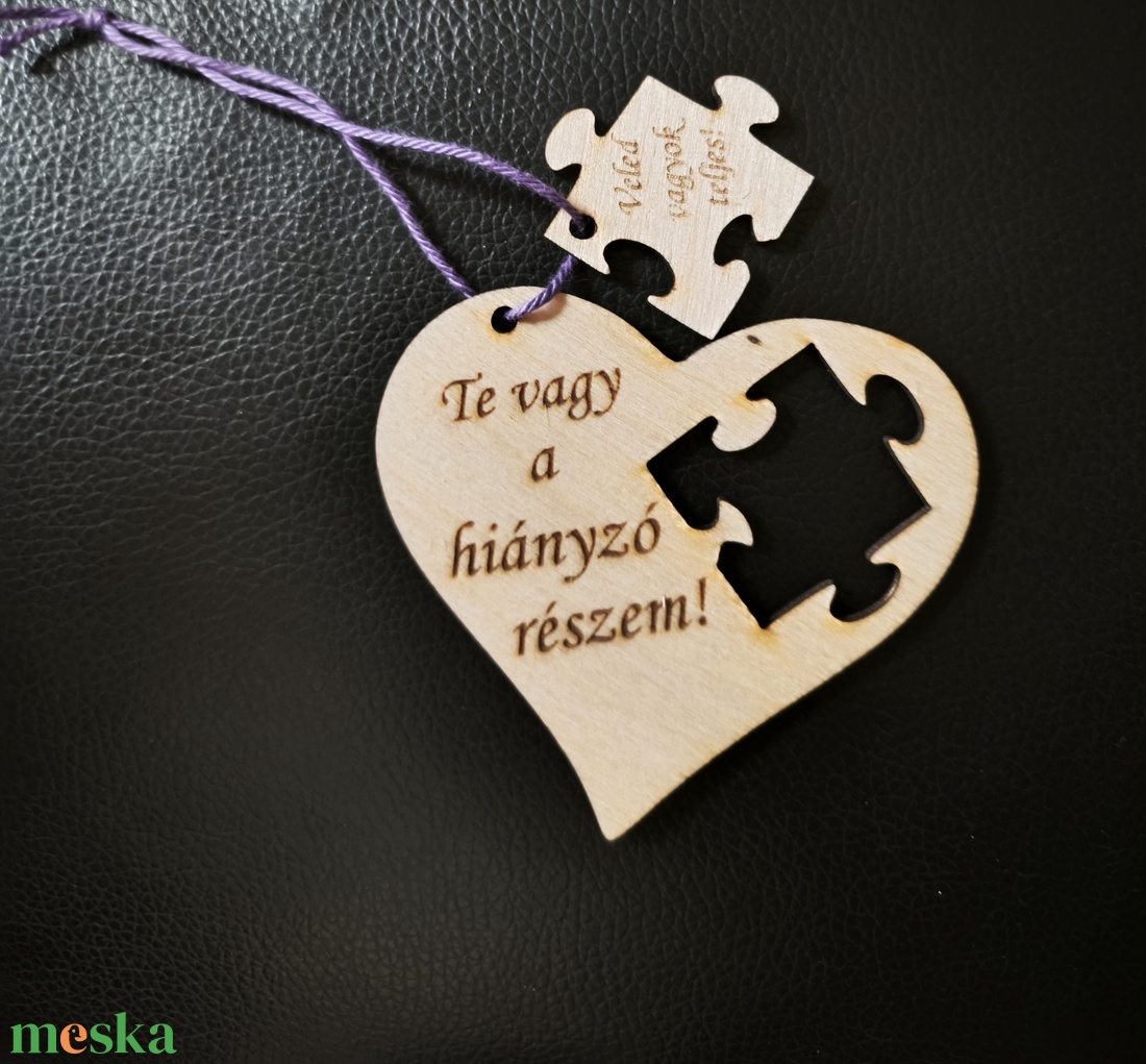 Szív autós függő  - otthon & életmód - autó - visszapillantó dísz - Meska.hu