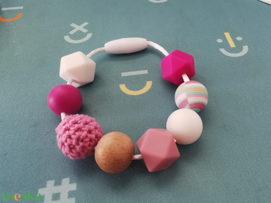 Szoncha szilikon szenzoros karkötő - ékszer - karkötő - bogyós karkötő - Meska.hu