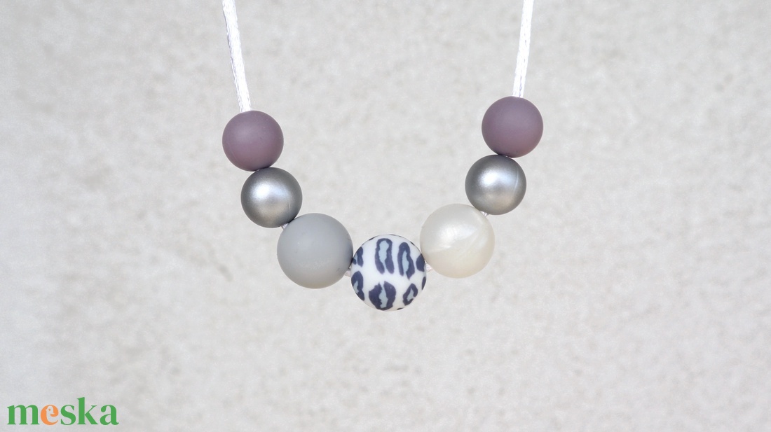 Szoncha szilikon szenzoros és rágcsalánc - ékszer - nyaklánc - bogyós nyaklánc - Meska.hu