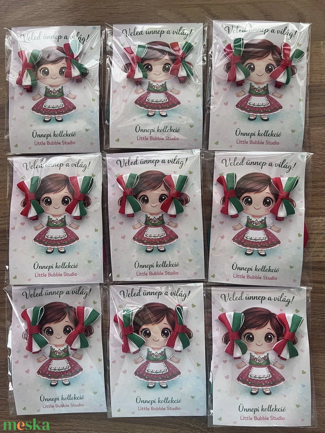 Ünnepi hajdísz szett a legkisebbeknek - esküvő - hajdísz - kontydísz & hajdísz - Meska.hu