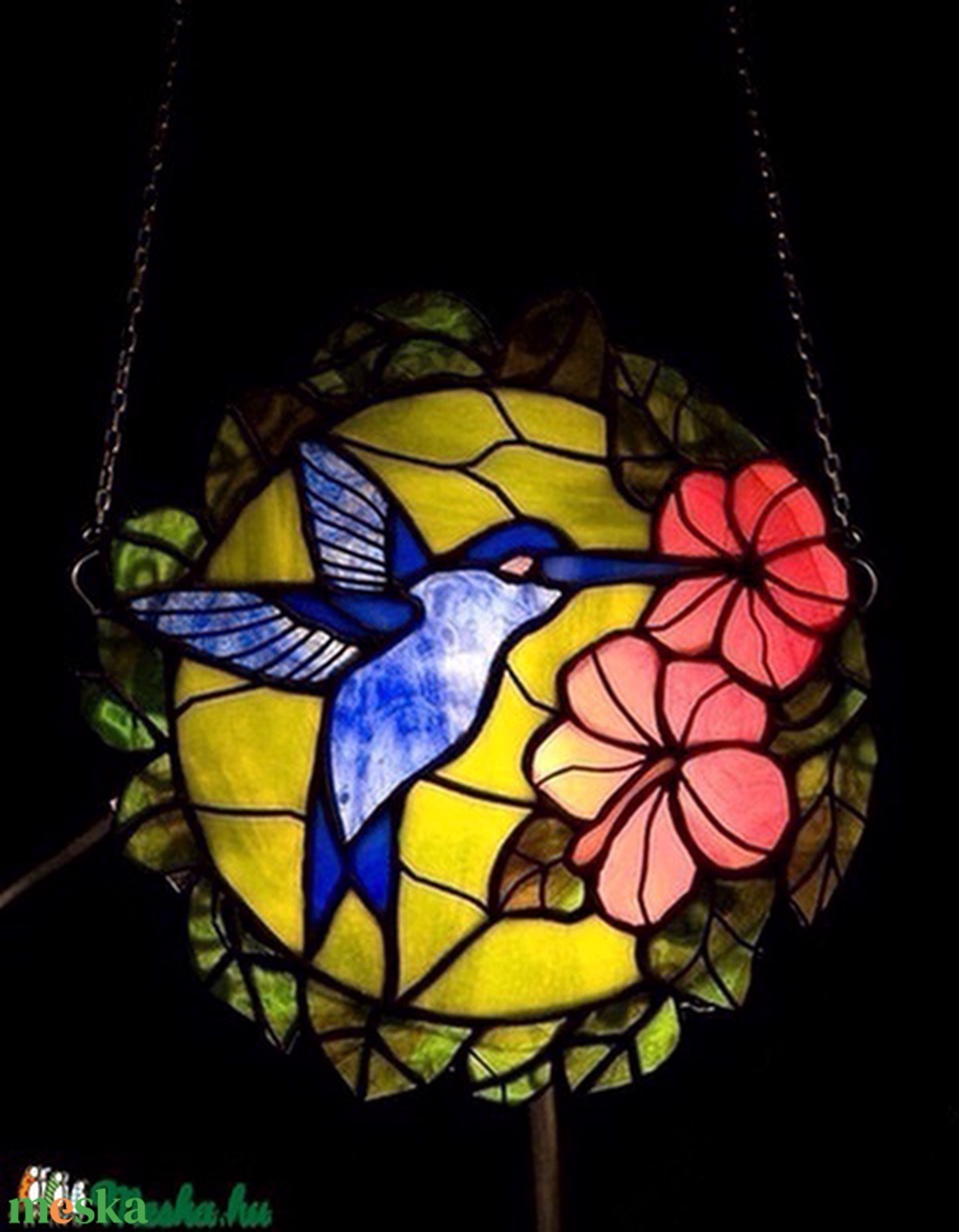 Kék kolibris tiffany ablakdísz - otthon & életmód - dekoráció - kép & falikép - mozaik kép - Meska.hu Kék kolibris tiffany ablakdísz - otthon & életmód - dekoráció - kép & falikép - mozaik kép - Meska.hu