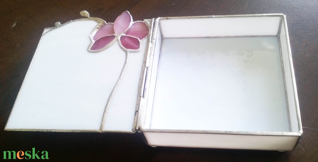 3D Orchideás ékszerdoboz tiffany üvegből - ékszer - ékszertartó - ékszerdoboz - Meska.hu 3D Orchideás ékszerdoboz tiffany üvegből - ékszer - ékszertartó - ékszerdoboz - Meska.hu