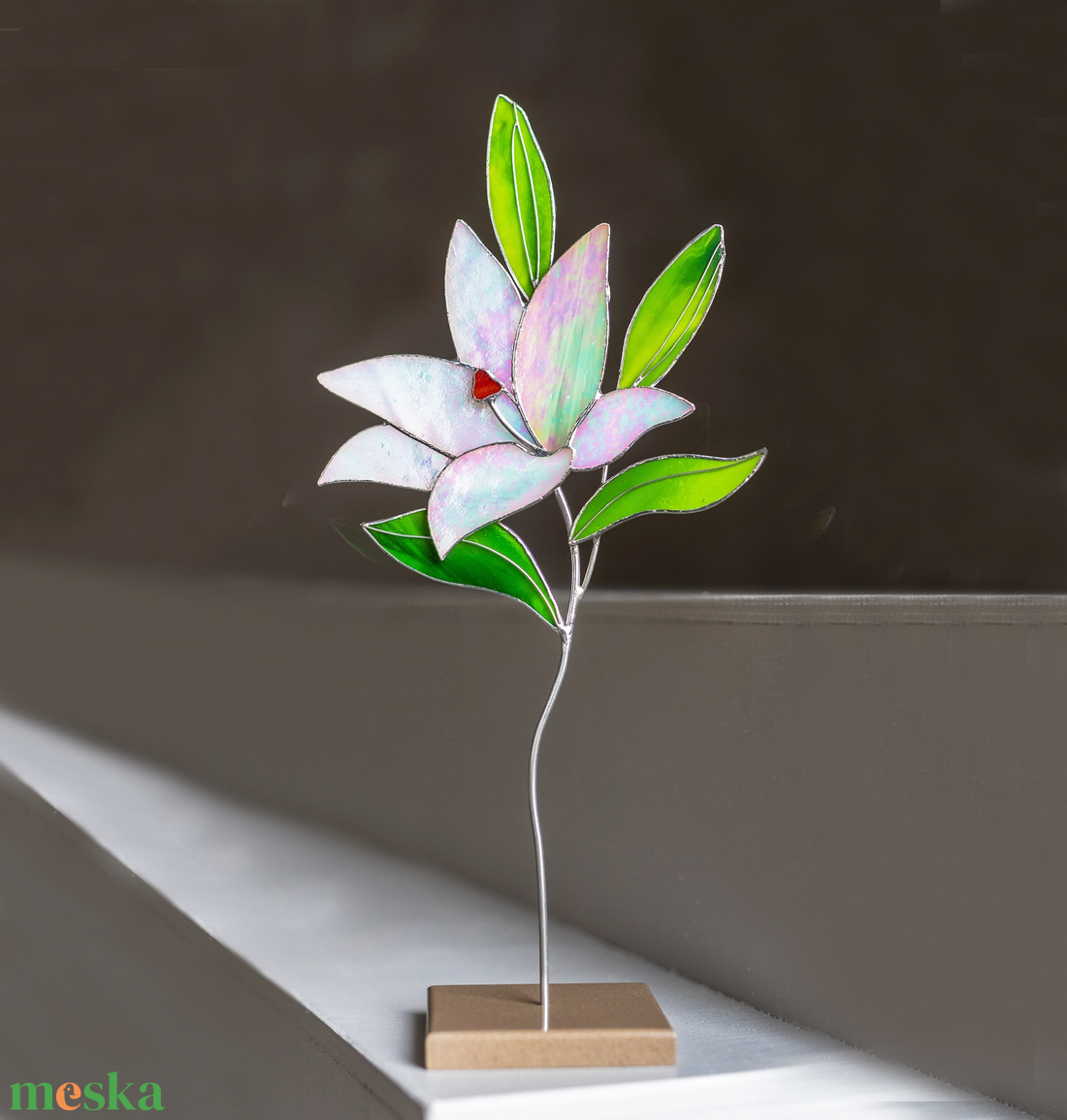 Lilomos asztalidísz Valentin napra - otthon & életmód - dekoráció - asztal és polc dekoráció - asztaldísz - Meska.hu