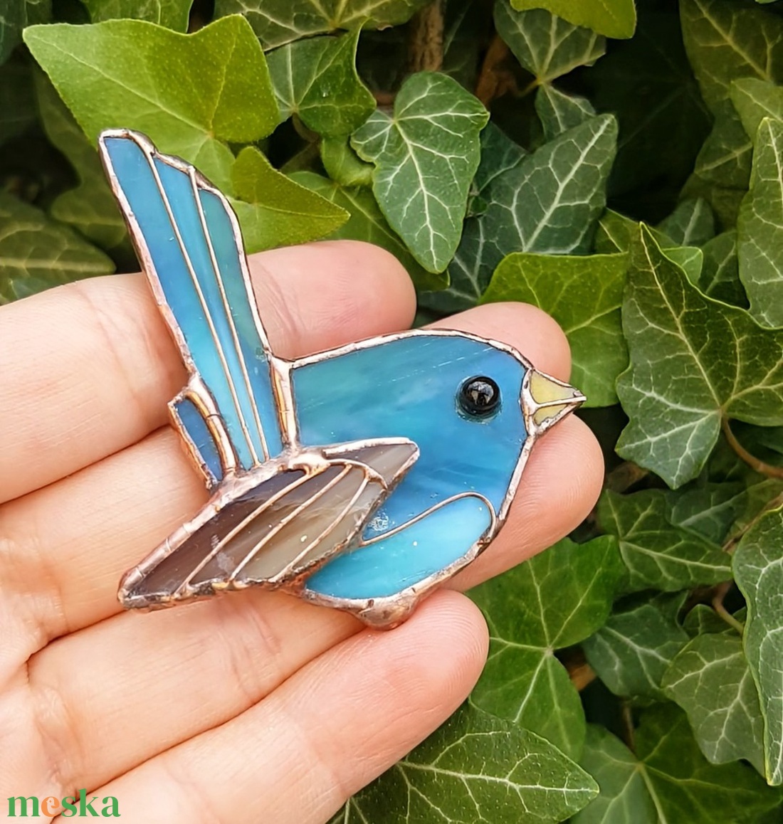 Kékmadaras bross - ékszer - kitűző és bross - kitűző - Meska.hu Kékmadaras bross - ékszer - kitűző és bross - kitűző - Meska.hu