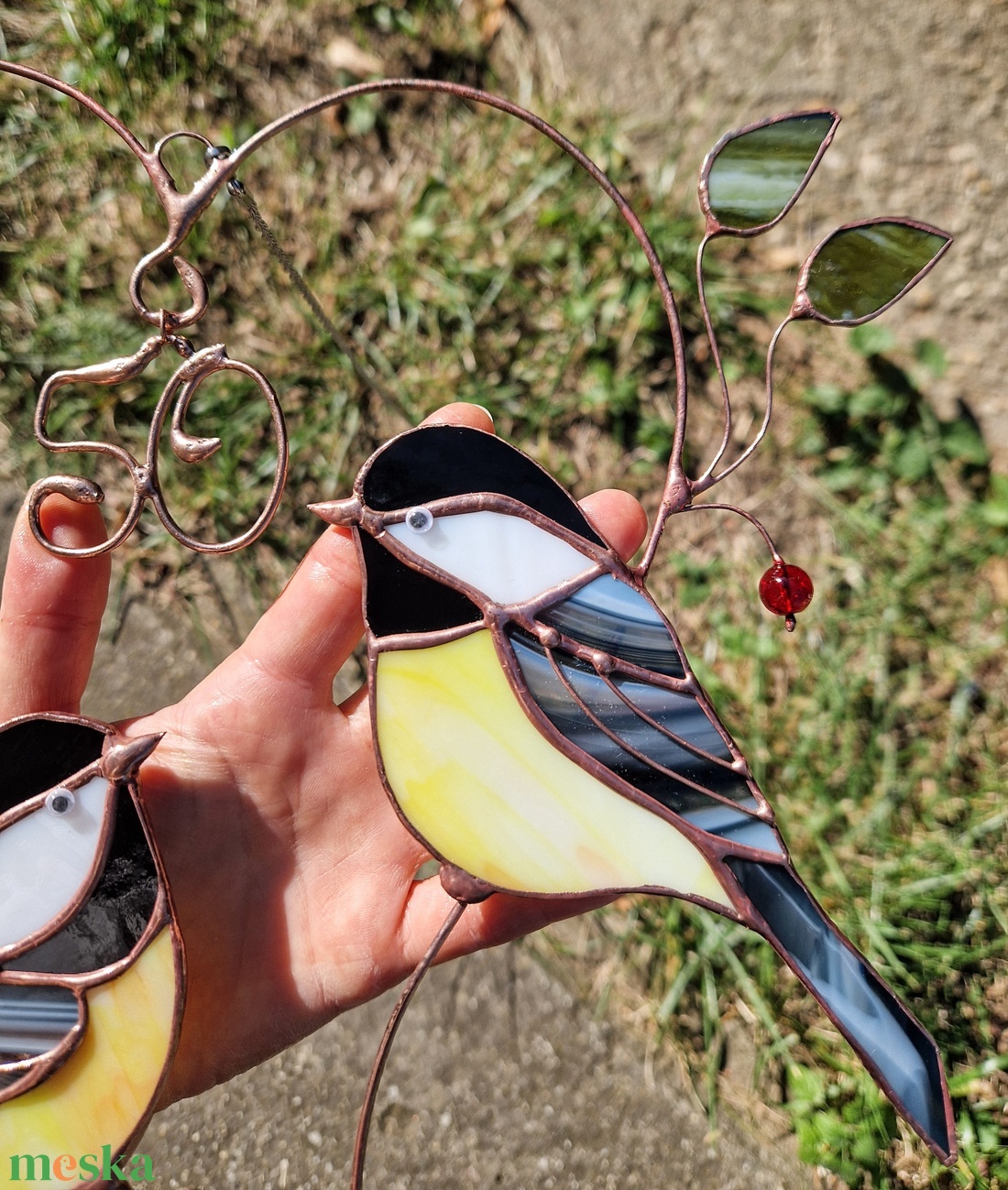 Szerelmes cinegepár - otthon & életmód - dekoráció - ajtó- és ablak dekoráció - ablakdísz - Meska.hu Szerelmes cinegepár - otthon & életmód - dekoráció - ajtó- és ablak dekoráció - ablakdísz - Meska.hu