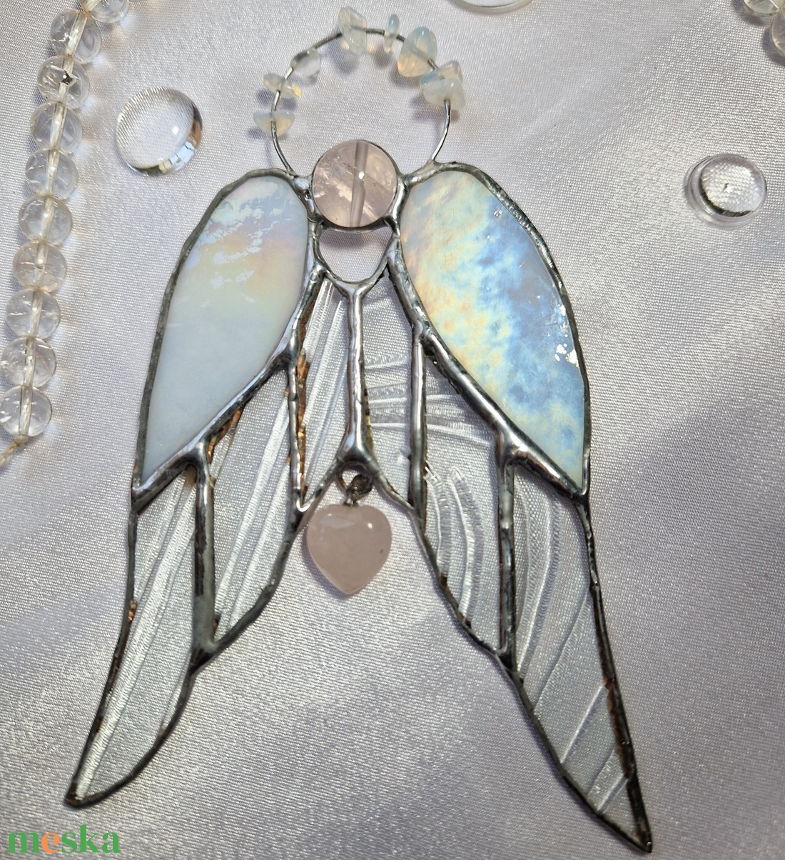 Csupaszárny kristályangyal jeges csillogás - karácsony - karácsonyi lakásdekoráció - karácsonyi ablakdíszek, ablakmatricák - Meska.hu