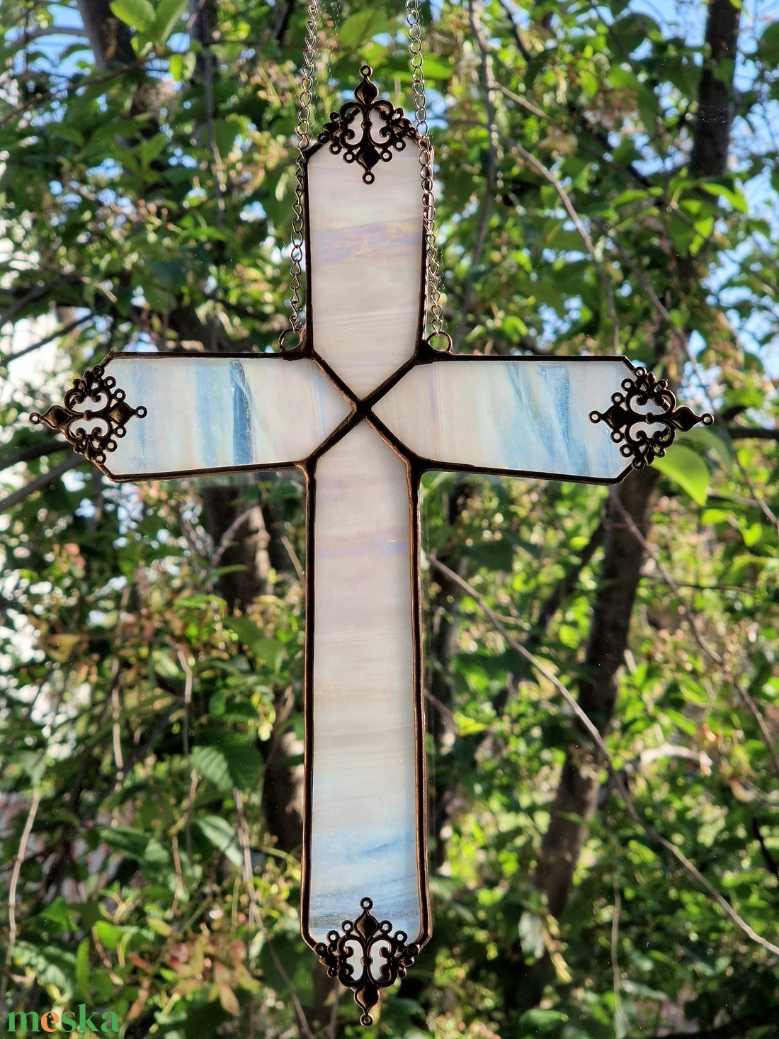 Gyöngyházkereszt - otthon & életmód - vallás - kereszt - Meska.hu