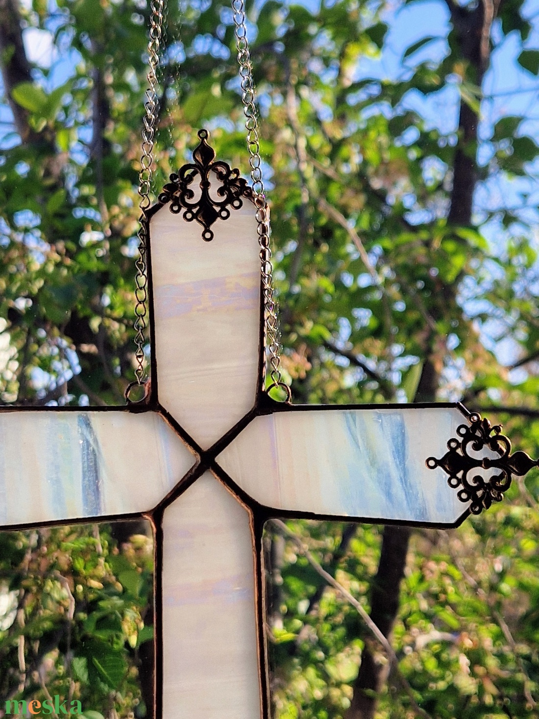 Gyöngyházkereszt - otthon & életmód - vallás - kereszt - Meska.hu