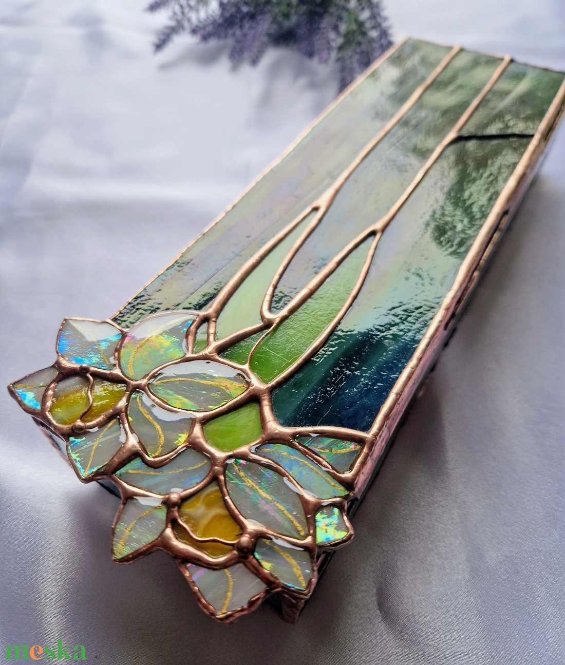 Nárcisz-pár ékszerdoboz - ékszer - ékszertartó - ékszerdoboz - Meska.hu