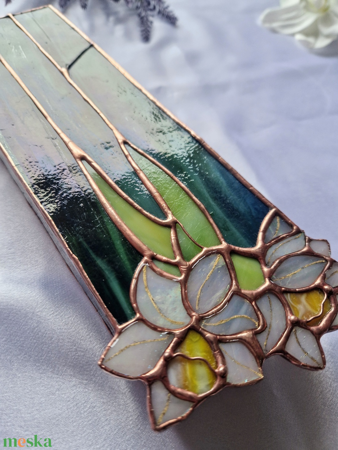 Nárcisz-pár ékszerdoboz - ékszer - ékszertartó - ékszerdoboz - Meska.hu