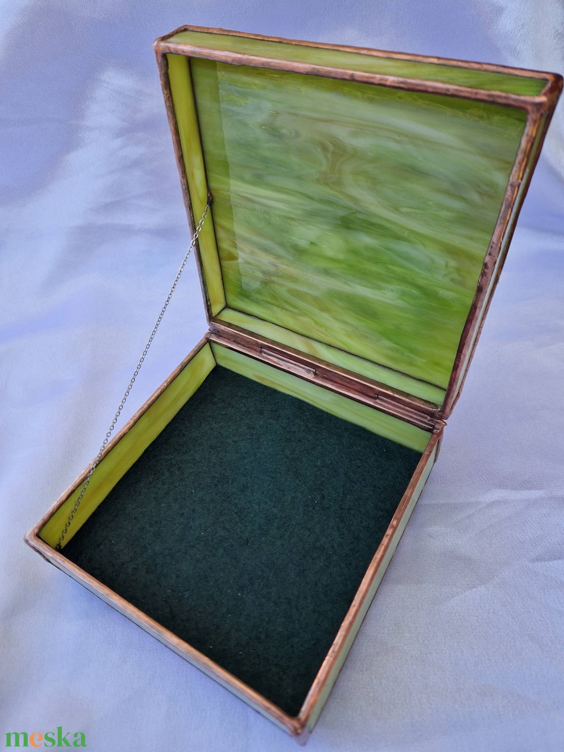 Kék-árvácska ékszerdoboz 3D - ékszer - ékszertartó - ékszerdoboz - Meska.hu