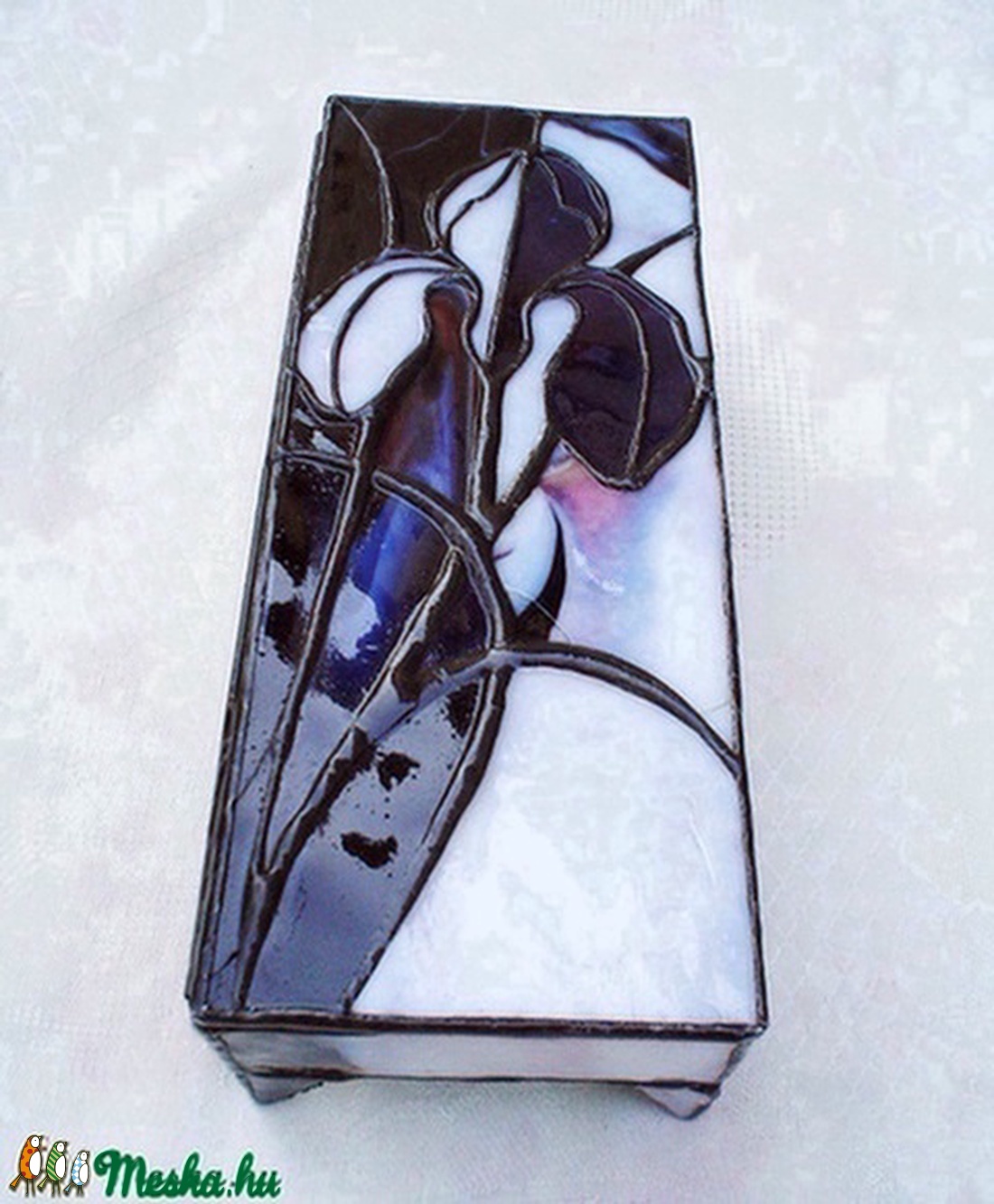  Tiffany Nőszirmos -ékszerdoboz - ékszer - ékszertartó - ékszerdoboz - Meska.hu