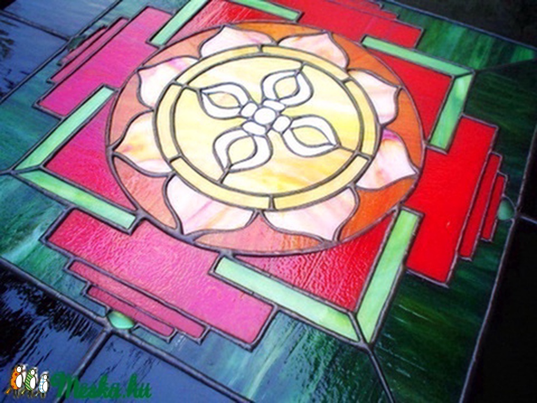 Tibeti mandala-világító tiffany falikép - otthon & életmód - dekoráció - kép & falikép - Meska.hu Tibeti mandala-világító tiffany falikép - otthon & életmód - dekoráció - kép & falikép - Meska.hu