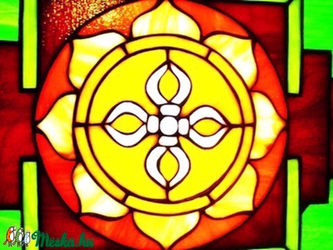 Tibeti mandala-világító tiffany falikép - otthon & életmód - dekoráció - kép & falikép - Meska.hu Tibeti mandala-világító tiffany falikép - otthon & életmód - dekoráció - kép & falikép - Meska.hu