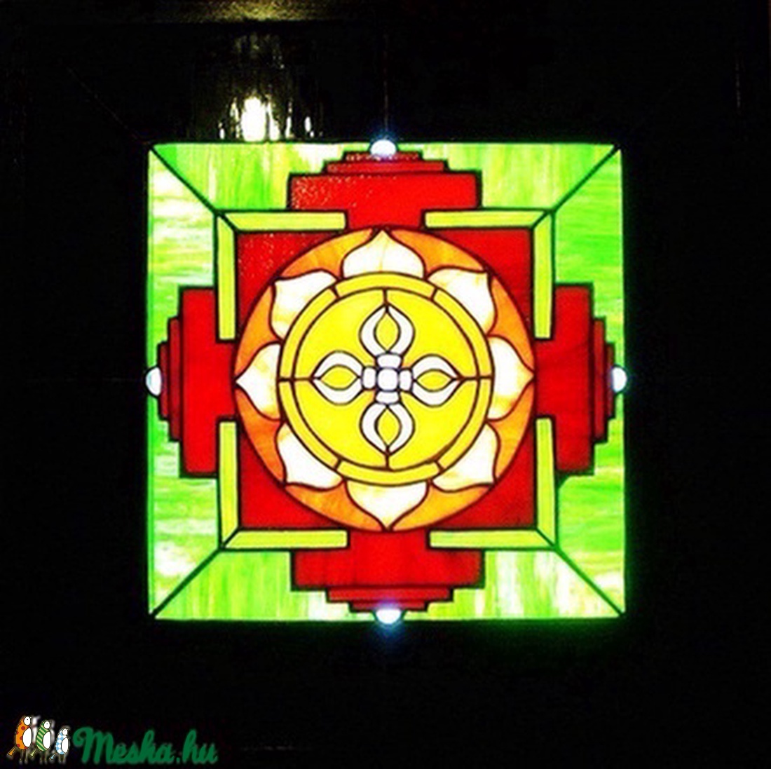 Tibeti mandala-világító tiffany falikép - otthon & életmód - dekoráció - kép & falikép - Meska.hu Tibeti mandala-világító tiffany falikép - otthon & életmód - dekoráció - kép & falikép - Meska.hu