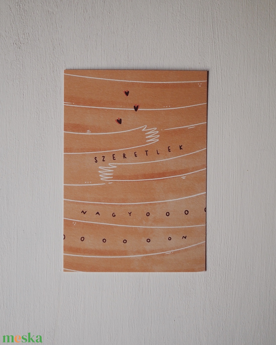 Szeretlek A6 print - művészet - grafika & illusztráció - Meska.hu