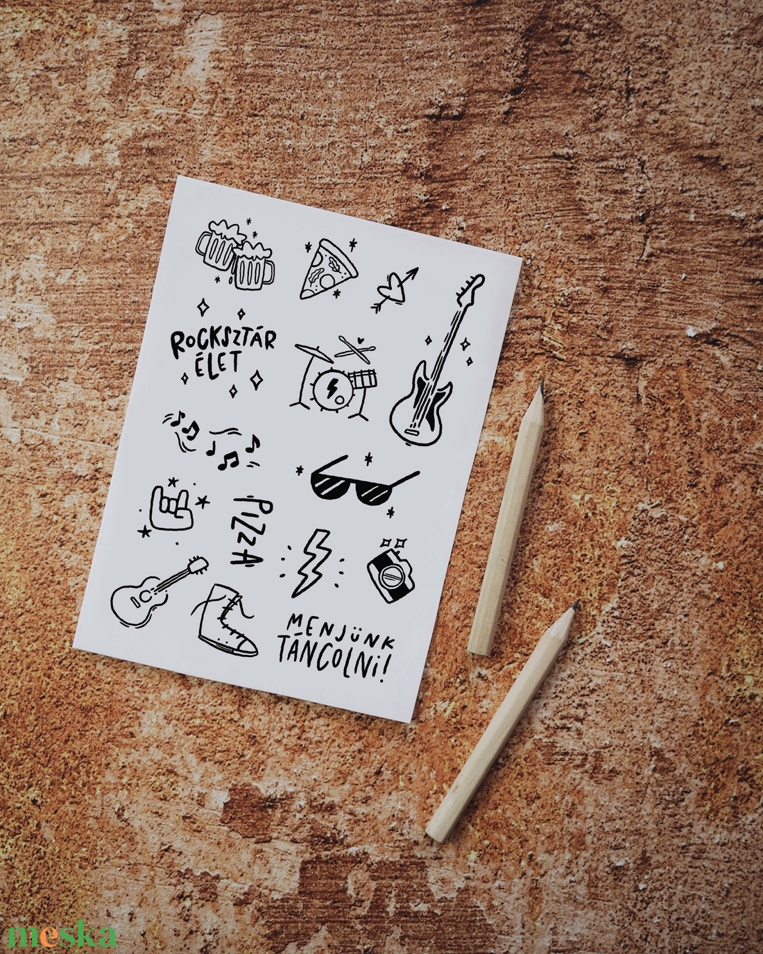 Ideiglenes tetkó // ROCKSZTÁR (A6 méretű ív) - művészet - grafika & illusztráció - digitális - Meska.hu Ideiglenes tetkó // ROCKSZTÁR (A6 méretű ív) - művészet - grafika & illusztráció - digitális - Meska.hu